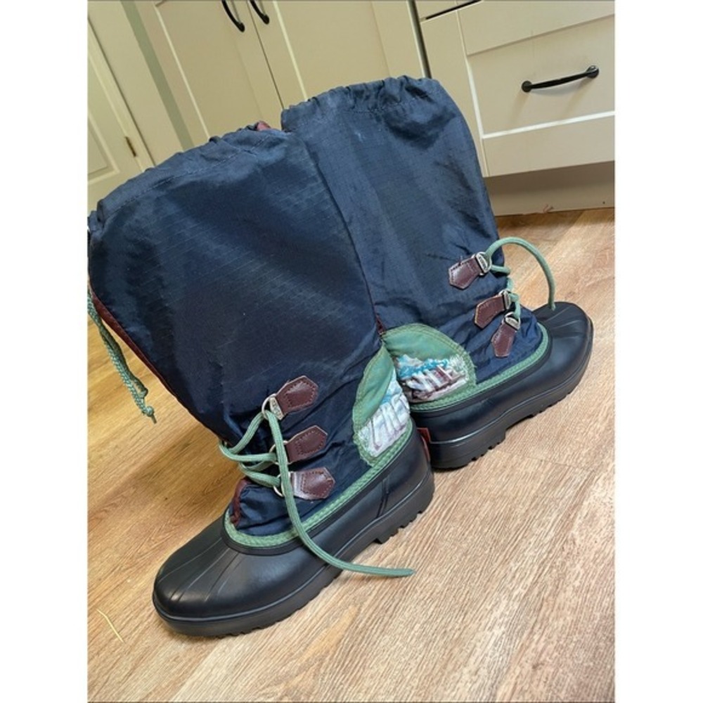 Sorel Winter Boots Ripstop Nylon Rubber Shell Size 8 Vintage Made in Canada - Picture 15 of 16